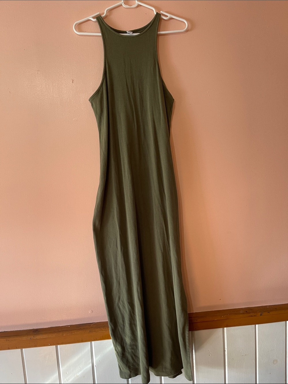 Old Navy Olive Green Tank Maxi Dress